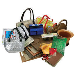 Image of upcycled and recycled products