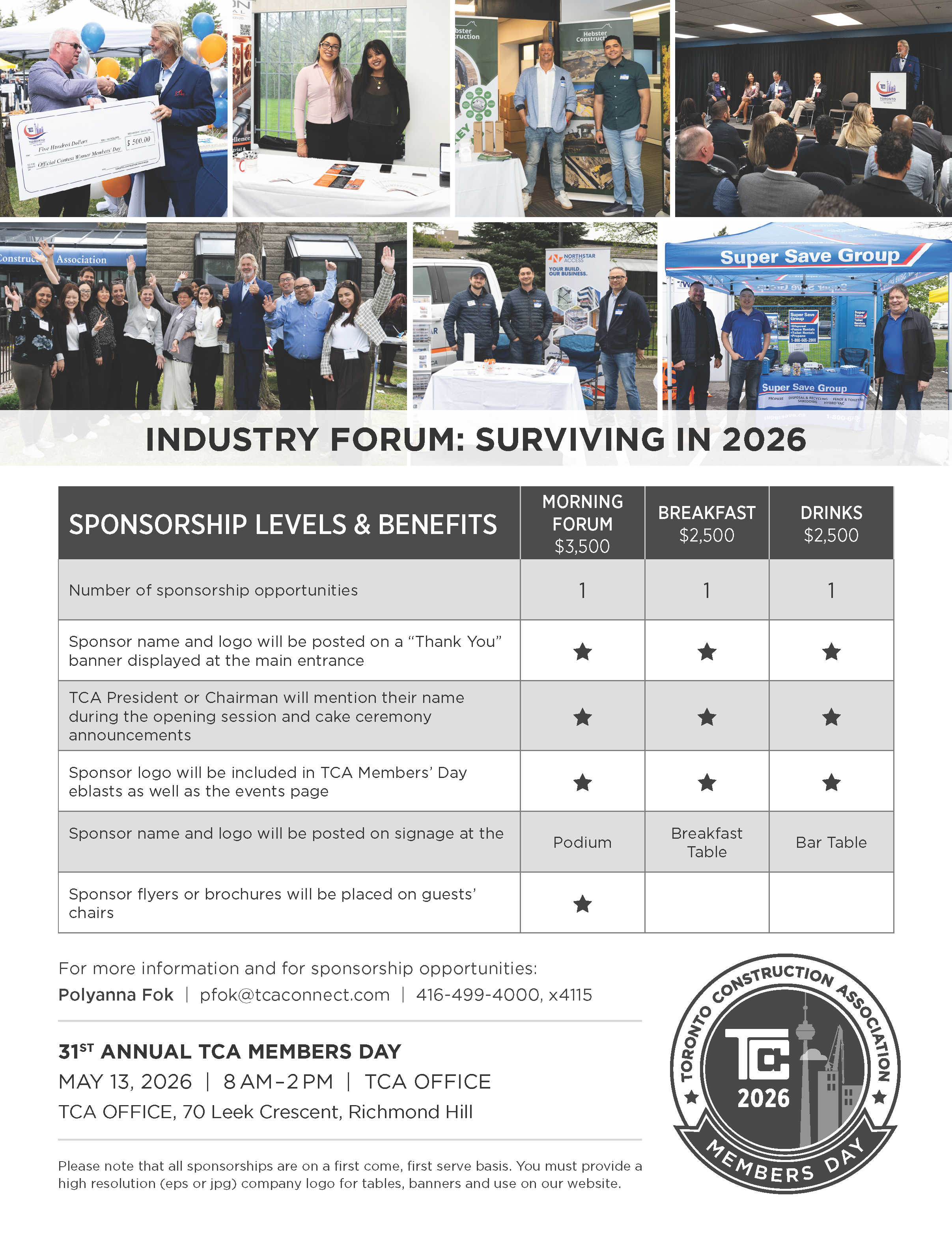 TCA 31st Annual Members' Day - Registration OPEN!