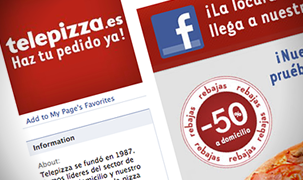 Telepizza, tienda en Facebook