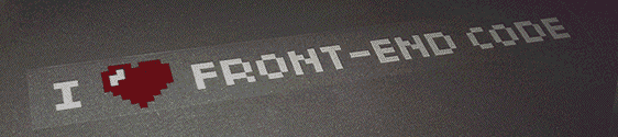 I love front-end code stickers