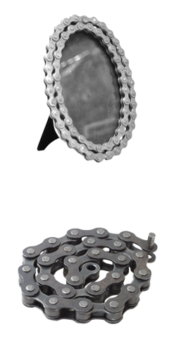Product image for Bicycle Chain Picture Frame 4x6 Oval