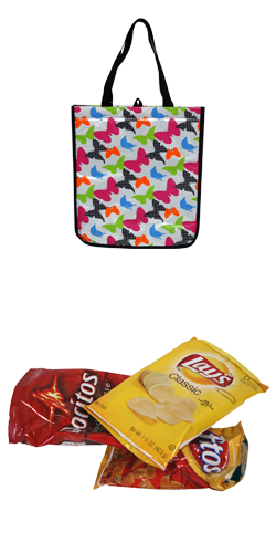 Product image for Reverse Printed Wrapper Butterfly Print Tote