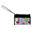Thumbnail for Reverse Printed Wrapper Peace Signs Wristlet
