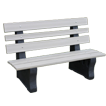 High Back Park Bench