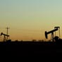 Noble County Oklahoma US Oil Well at Sunset