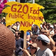 G20 Public Inquiry sign