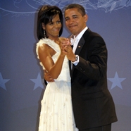 Barack and Michelle Obama dancing