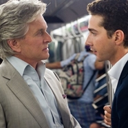 Michael Douglas and David Schwimmer in Wall Street 2: Money Never Sleeps