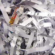 Shredding documents, paper, information