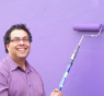 Nenshi Painting Purple