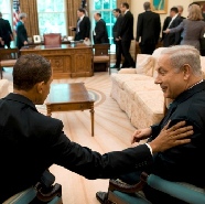 Barack Obama with Benjamin Netanyahu