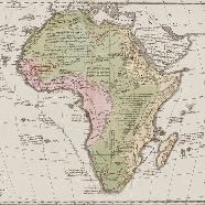 Old French map of Africa