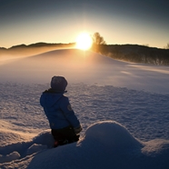Sunlight, snow