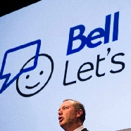 President and CEO of Bell Canada and BCE Inc., George Cope, speaks during their annual shareholders meeting in Toronto, May 12, 2011. BCE Inc, Canada's biggest communications company, reported a 16 percent rise in profit
