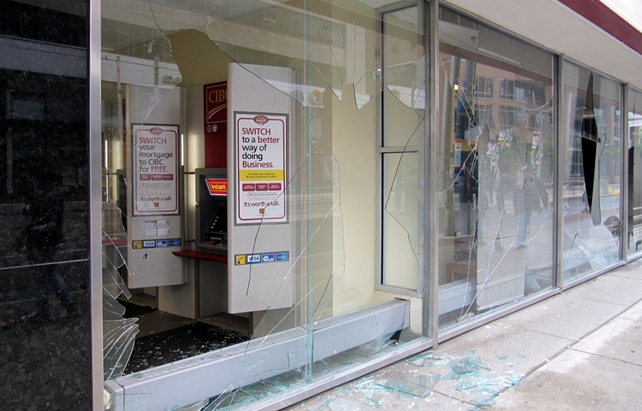 Windows broken during Toronto G20