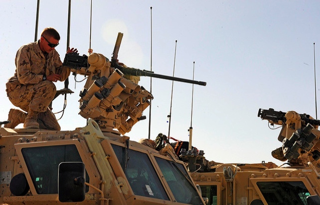 Canadian soldier in Helmand province, Afghanistan