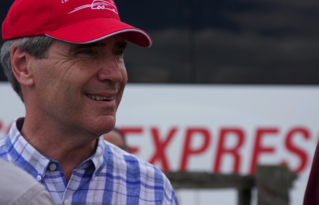 Michael Ignatieff during the Liberal Express tour