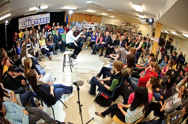 Charles P. Allen high school town hall
