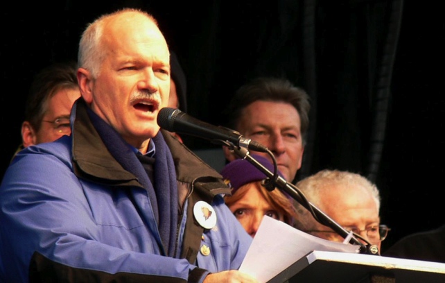 Jack Layton at Nathan Phillips Square