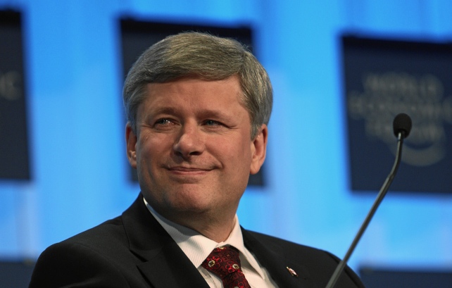 Stephen Harper in Davos, Switzerland