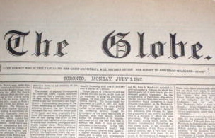 The Globe in 1867