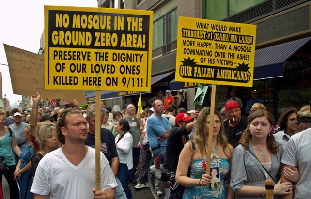 Ground zero mosque protest
