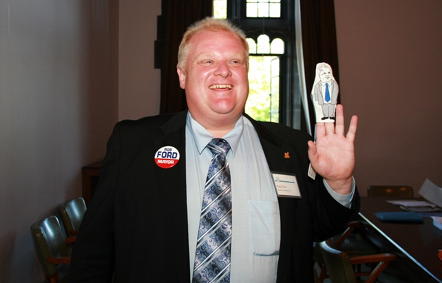Toronto mayoral candidate Rob Ford