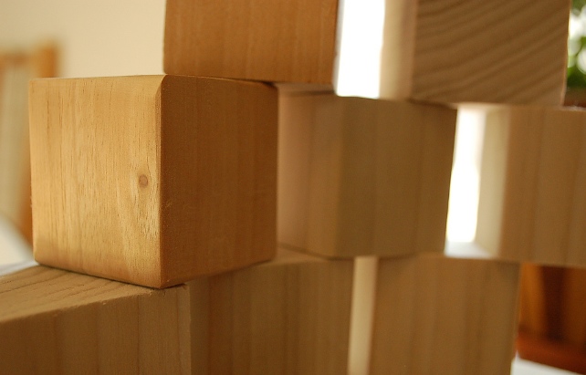 wooden building blocks