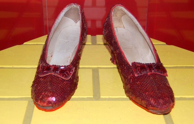 Dorothy's ruby slippers from the Wizard of Oz