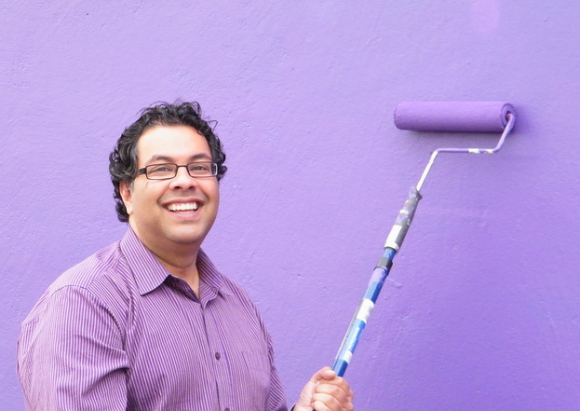 Nenshi Painting Purple