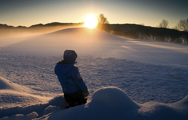 Sunlight, snow