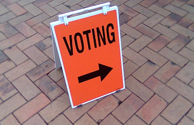 Voting sign
