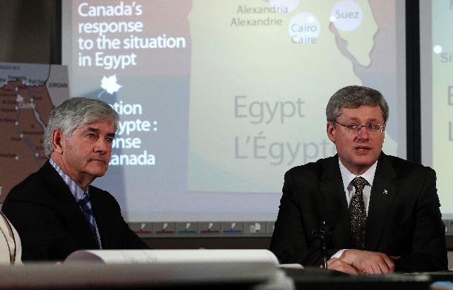 Stephen Harper and Lawrence Canon
