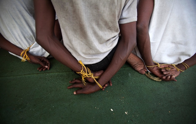 pirates get captured off the coast of Somalia. 
