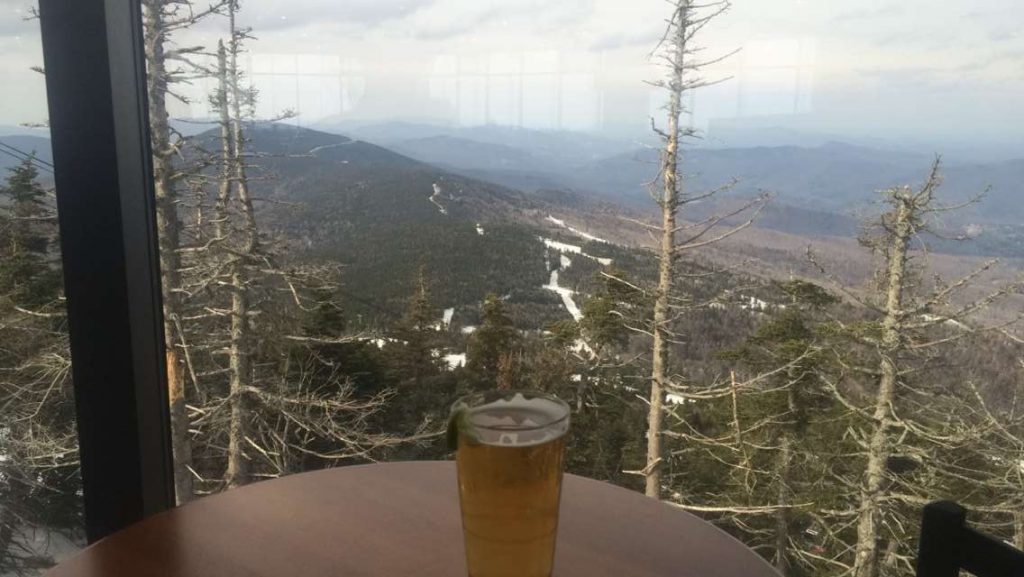 Well deserved beer on the summit