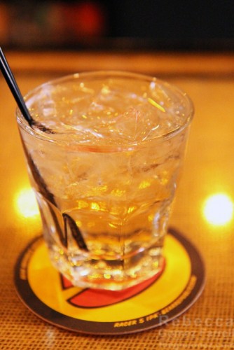 Rum and Ginger well drink