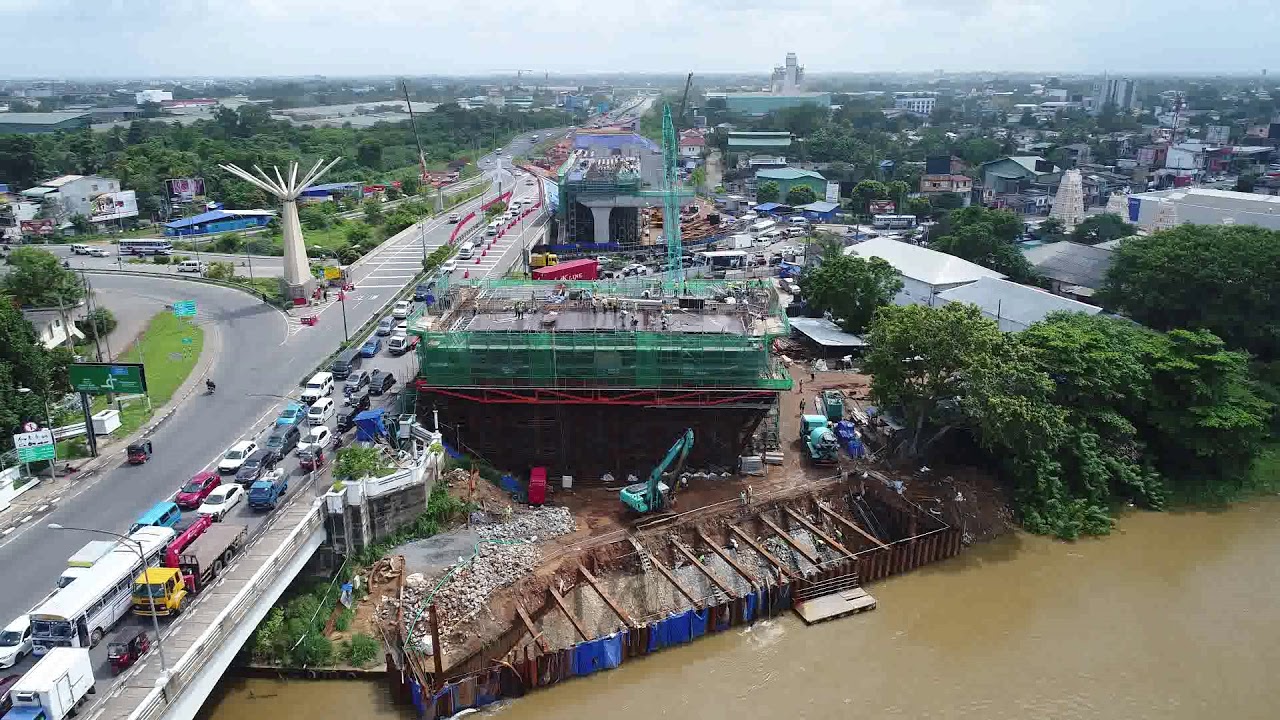 New extradosed bridge over Kelani River centre-closed