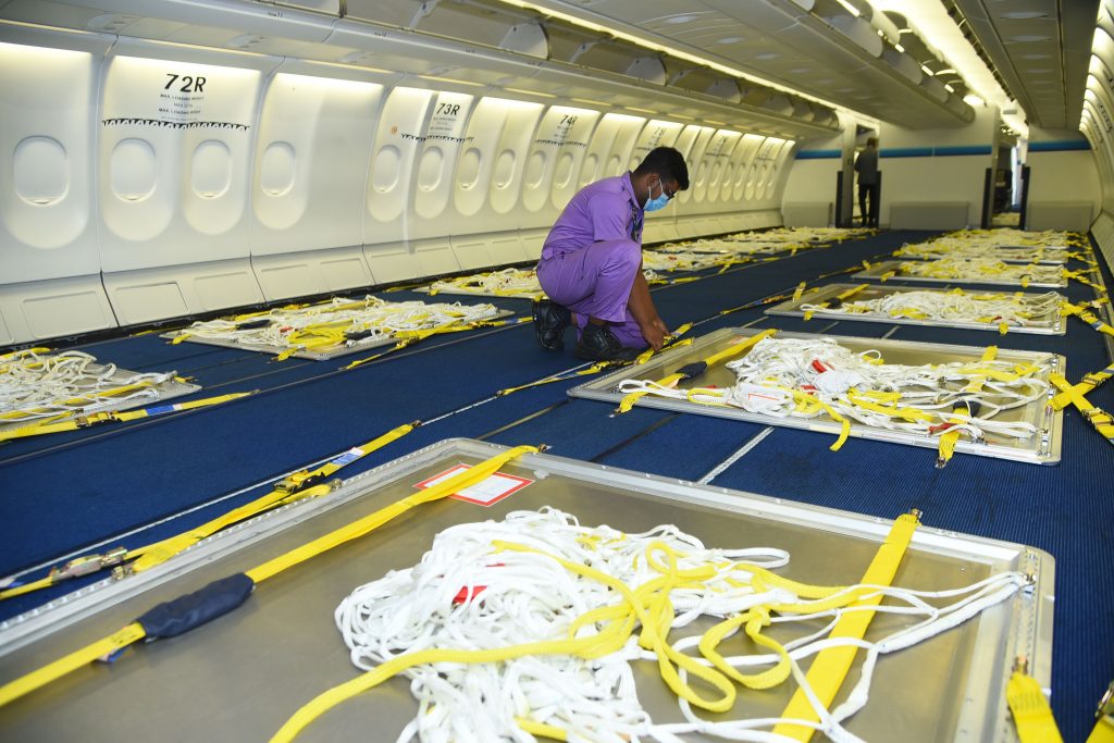 Sri Lankan converts passenger aircraft into cargo aircraft to support