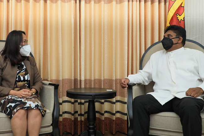Sajith meets WHO representative