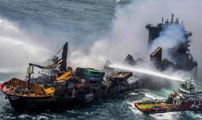 Rs. 48 mn for ship fire victims from EU