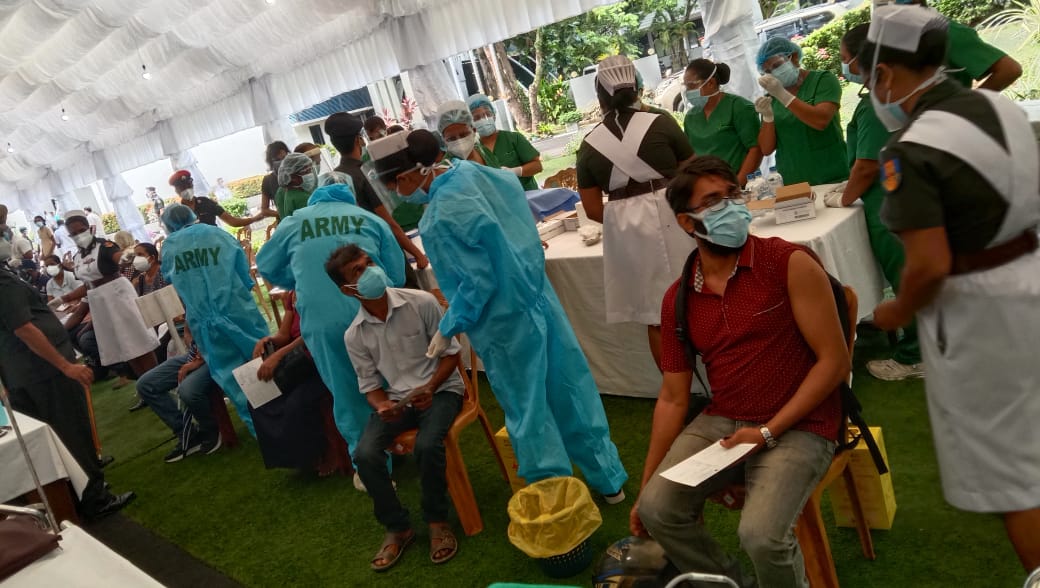 Walk in vaccinations underway at Army Hospital