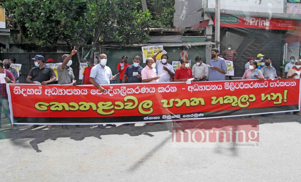 JVP protests against Kotelawala Act