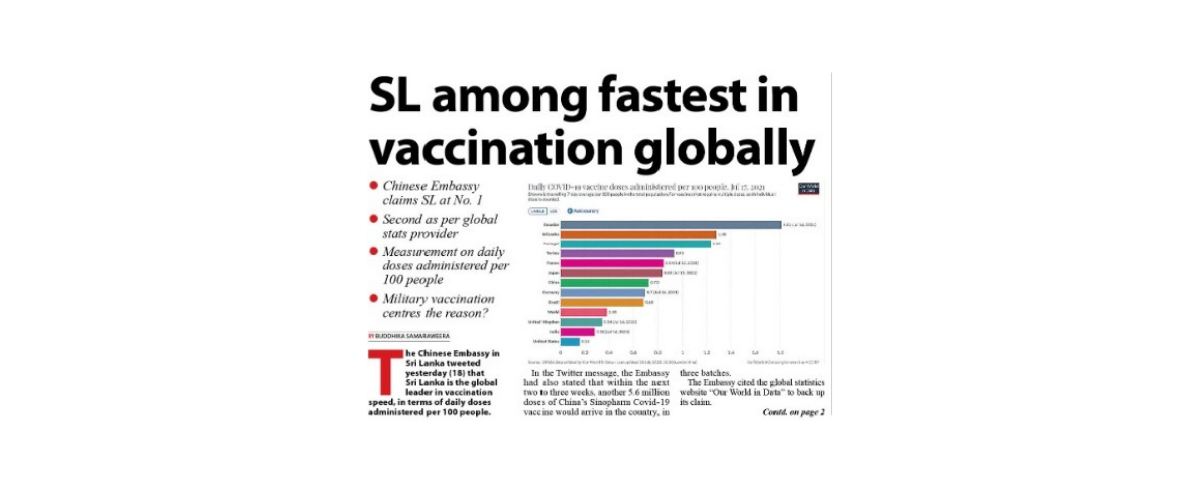 SL among fastest in vaccination globally