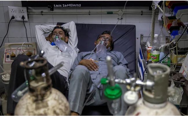 Gasping for breath from Covid-19