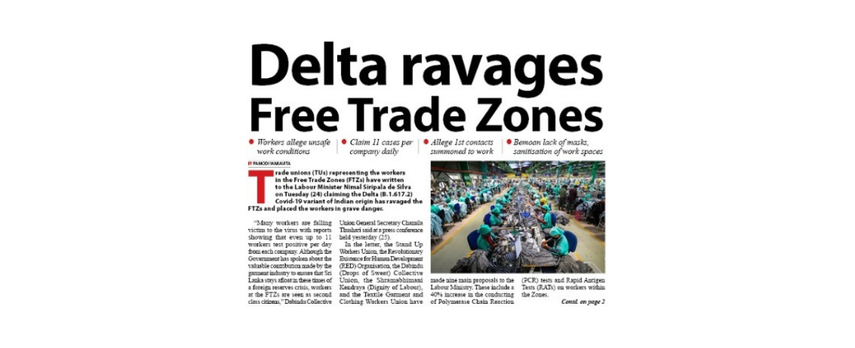 Delta ravages Free Trade Zones