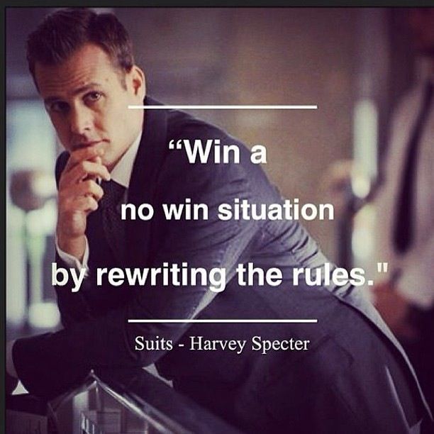 "Win a no win situation by rewriting the rules."
