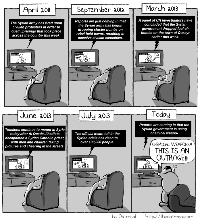 The world reacts to the crisis in Syria - The Oatmeal