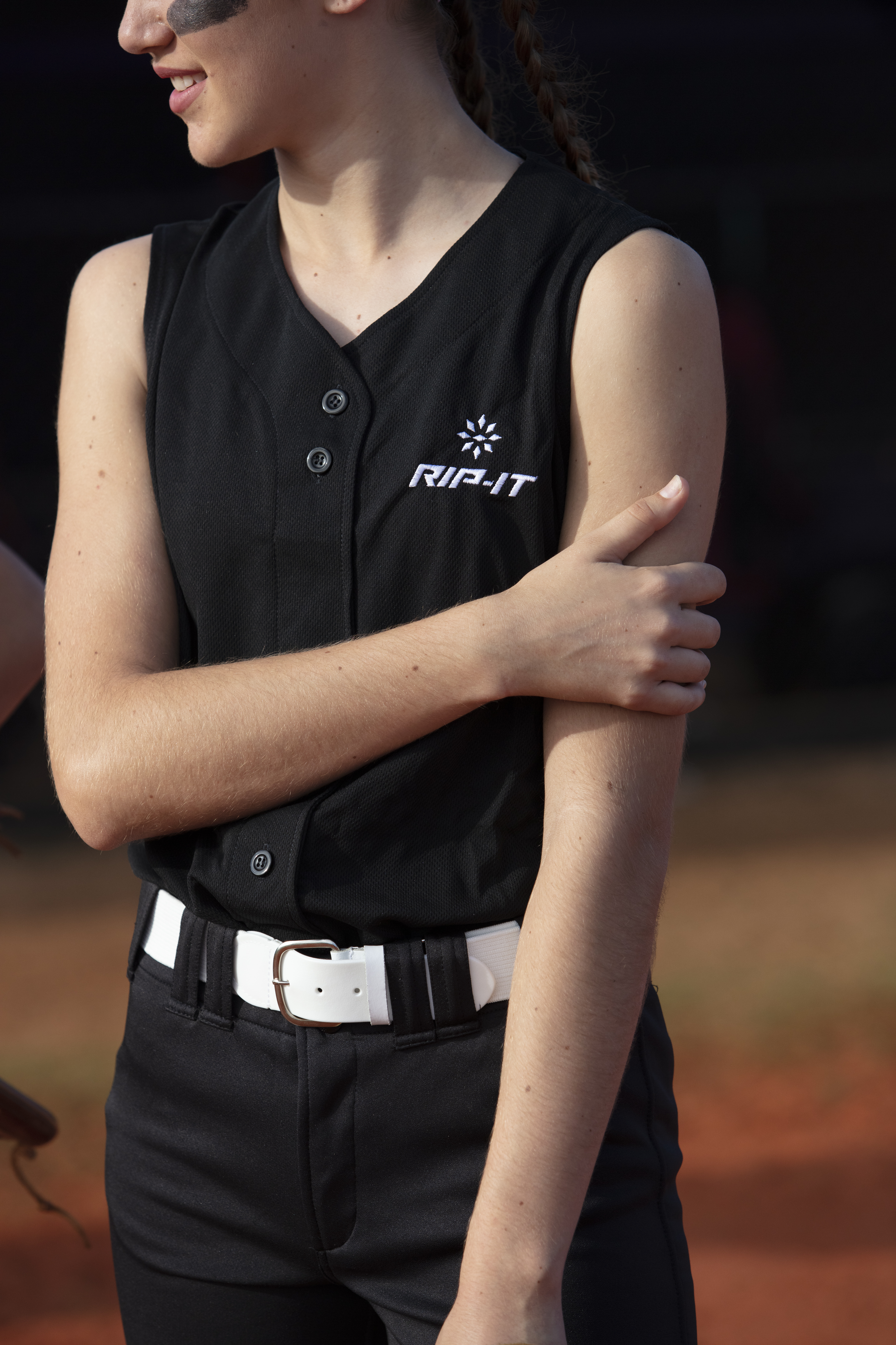 RIP-IT Womens Perfect Softball Belt (White, Large/X-Large) - Picture 2 of 3