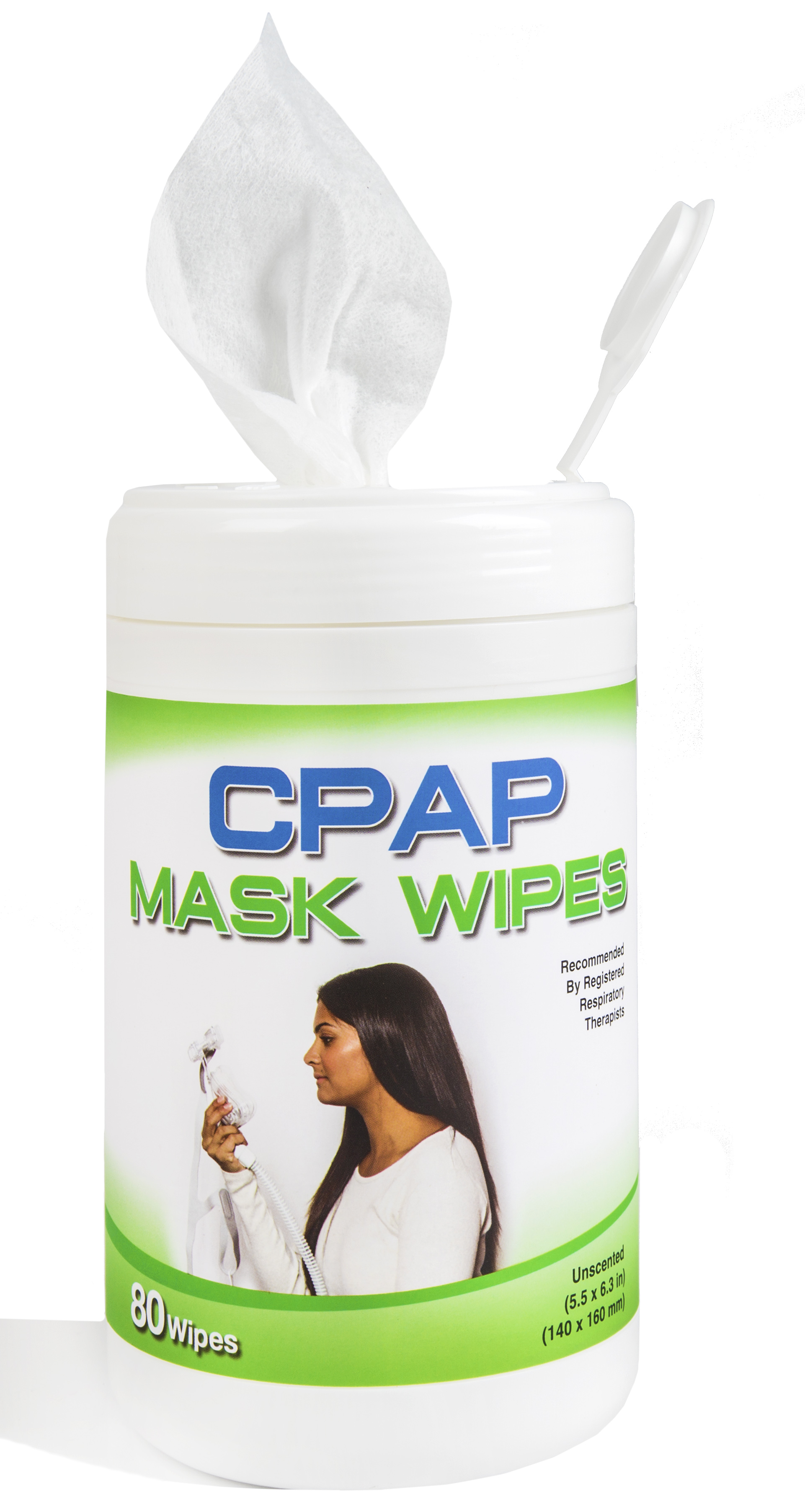 Resplabs Original CPAP Mask Wipes 90 Unscented Biodegradable With Natur