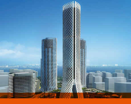 Tameer Towers in Abu Dhabi, U.A.E.